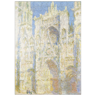 Darstellung des Puzzle Motivs puzzleplate Rouen Cathedral, West Façade, Sunlight (1894) by Claude Monet 200 Puzzle