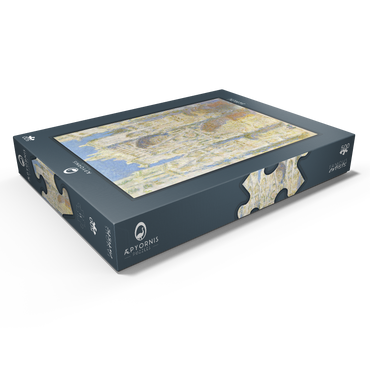 Darstellung des Puzzle Motivs Rouen Cathedral, West Façade, Sunlight (1894) by Claude Monet 500 Puzzle Schachtel Ansicht1