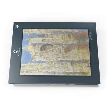 Darstellung des Puzzle Motivs Rouen Cathedral, West Façade, Sunlight (1894) by Claude Monet 500 Puzzle Schachtel Ansicht3