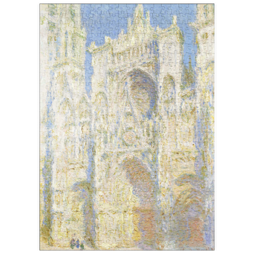 Darstellung des Puzzle Motivs puzzleplate Rouen Cathedral, West Façade, Sunlight (1894) by Claude Monet 500 Puzzle