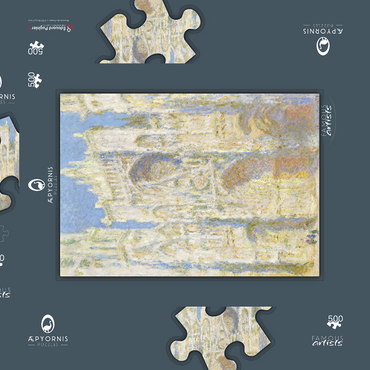 Darstellung des Puzzle Motivs Rouen Cathedral, West Façade, Sunlight (1894) by Claude Monet 500 Puzzle Schachtel 3D Modell