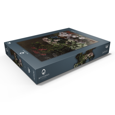 Darstellung des Puzzle Motivs Spring Flowers (1864) by Claude Monet 1000 Puzzle Schachtel Ansicht1
