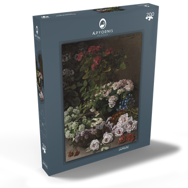 Darstellung des Puzzle Motivs Spring Flowers (1864) by Claude Monet 200 Puzzle Schachtel Ansicht2