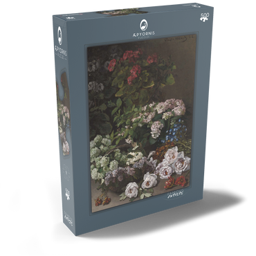 Darstellung des Puzzle Motivs Spring Flowers (1864) by Claude Monet 500 Puzzle Schachtel Ansicht2