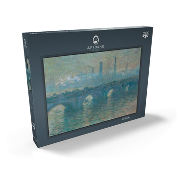 Darstellung des Puzzle Motivs Waterloo Bridge, Gray Weather (1900) by Claude Monet 200 Puzzle Schachtel Ansicht2