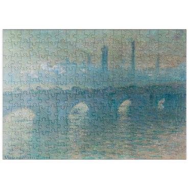 Darstellung des Puzzle Motivs puzzleplate Waterloo Bridge, Gray Weather (1900) by Claude Monet 200 Puzzle