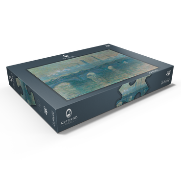 Darstellung des Puzzle Motivs Waterloo Bridge, Gray Weather (1900) by Claude Monet 500 Puzzle Schachtel Ansicht1