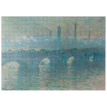 Darstellung des Puzzle Motivs puzzleplate Waterloo Bridge, Gray Weather (1900) by Claude Monet 500 Puzzle
