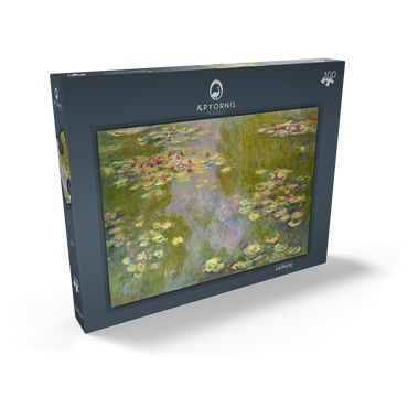 Darstellung des Puzzle Motivs Water Lilies (1919) by Claude Monet 100 Puzzle Schachtel Ansicht2