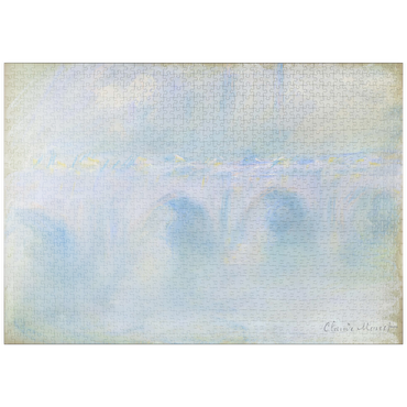 Darstellung des Puzzle Motivs puzzleplate Waterloo Bridge (1901) by Claude Monet 1000 Puzzle