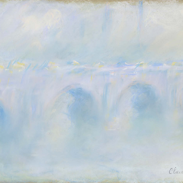 Darstellung des Puzzle Motivs Waterloo Bridge (1901) by Claude Monet 500 Puzzle 3D Modell