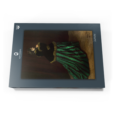 Darstellung des Puzzle Motivs Claude Monet's Camille (The Woman in the Green Dress) (1866) 1000 Puzzle Schachtel Ansicht3