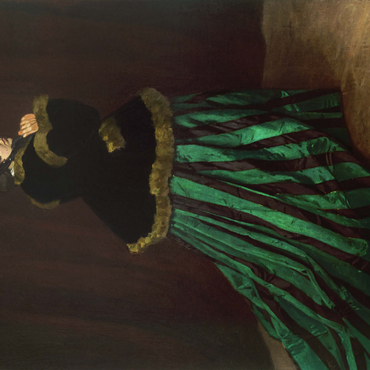 Darstellung des Puzzle Motivs Claude Monet's Camille (The Woman in the Green Dress) (1866) 1000 Puzzle 3D Modell