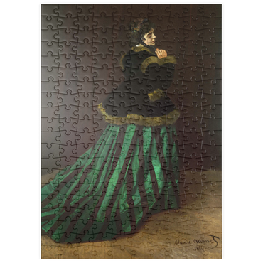 Darstellung des Puzzle Motivs puzzleplate Claude Monet's Camille (The Woman in the Green Dress) (1866) 200 Puzzle