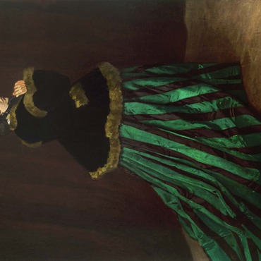 Darstellung des Puzzle Motivs Claude Monet's Camille (The Woman in the Green Dress) (1866) 200 Puzzle 3D Modell