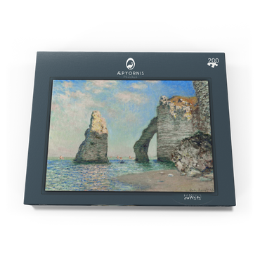 Darstellung des Puzzle Motivs Claude Monet's The Cliffs at Étretat (1885) 200 Puzzle Schachtel Ansicht3