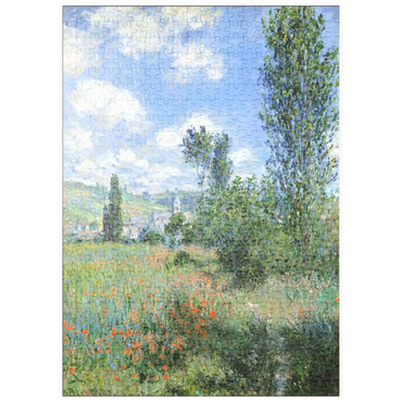 Darstellung des Puzzle Motivs puzzleplate View of Vétheuil (1880) by Claude Monet 500 Puzzle