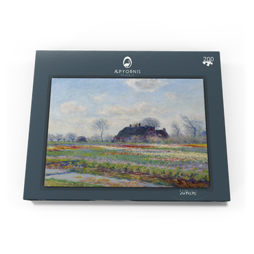 Darstellung des Puzzle Motivs Claude Monet's Tulip Fields at Sassenheim (1886) 200 Puzzle Schachtel Ansicht3