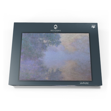 Darstellung des Puzzle Motivs Morning on the Seine near Giverny (1897) by Claude Monet 500 Puzzle Schachtel Ansicht3