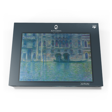 Darstellung des Puzzle Motivs Palazzo da Mula, Venice (1908) by Claude Monet 500 Puzzle Schachtel Ansicht3
