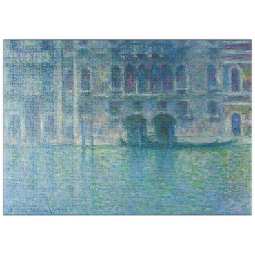 Darstellung des Puzzle Motivs puzzleplate Palazzo da Mula, Venice (1908) by Claude Monet 500 Puzzle