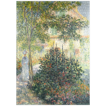 Darstellung des Puzzle Motivs puzzleplate Camille Monet in the Garden at Argenteuil (1876) by Claude Monet 1000 Puzzle