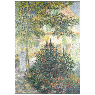 Darstellung des Puzzle Motivs puzzleplate Camille Monet in the Garden at Argenteuil (1876) by Claude Monet 500 Puzzle