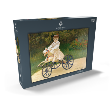 Darstellung des Puzzle Motivs Jean Monet on His Hobby Horse (1872) by Claude Monet 1000 Puzzle Schachtel Ansicht2