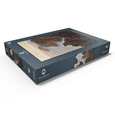 Darstellung des Puzzle Motivs Claude Monet's Rocks at Belle-Isle, Port-Domois (1886) 1000 Puzzle Schachtel Ansicht1