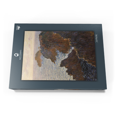 Darstellung des Puzzle Motivs Claude Monet's Rocks at Belle-Isle, Port-Domois (1886) 1000 Puzzle Schachtel Ansicht3