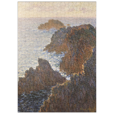 Darstellung des Puzzle Motivs puzzleplate Claude Monet's Rocks at Belle-Isle, Port-Domois (1886) 500 Puzzle