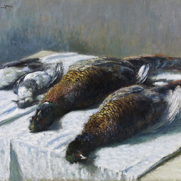 Darstellung des Puzzle Motivs Claude Monet's Still Life with Pheasants and Plovers (1879) 500 Puzzle 3D Modell