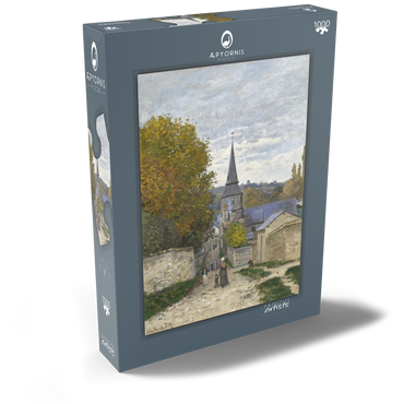 Darstellung des Puzzle Motivs Claude Monet's Street in Sainte-Adresse (1867) 1000 Puzzle Schachtel Ansicht2
