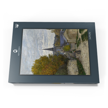 Darstellung des Puzzle Motivs Claude Monet's Street in Sainte-Adresse (1867) 1000 Puzzle Schachtel Ansicht3