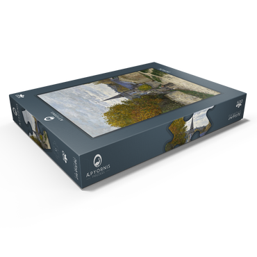 Darstellung des Puzzle Motivs Claude Monet's Street in Sainte-Adresse (1867) 500 Puzzle Schachtel Ansicht1