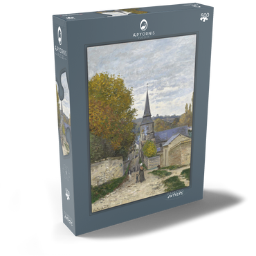 Darstellung des Puzzle Motivs Claude Monet's Street in Sainte-Adresse (1867) 500 Puzzle Schachtel Ansicht2