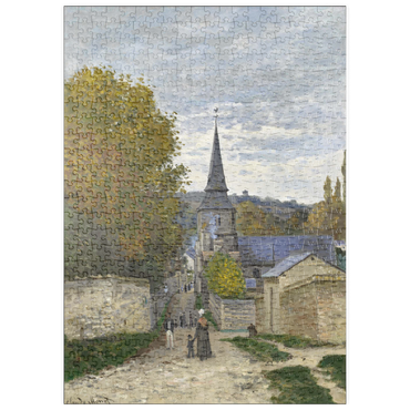 Darstellung des Puzzle Motivs puzzleplate Claude Monet's Street in Sainte-Adresse (1867) 500 Puzzle