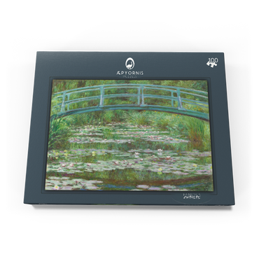 Darstellung des Puzzle Motivs The Japanese Footbridge (1899) by Claude Monet 100 Puzzle Schachtel Ansicht3