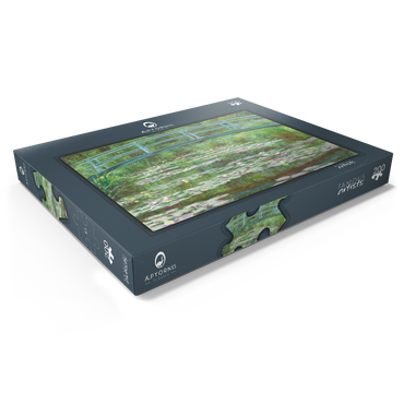 Darstellung des Puzzle Motivs The Japanese Footbridge (1899) by Claude Monet 200 Puzzle Schachtel Ansicht1