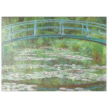 Darstellung des Puzzle Motivs puzzleplate The Japanese Footbridge (1899) by Claude Monet 200 Puzzle