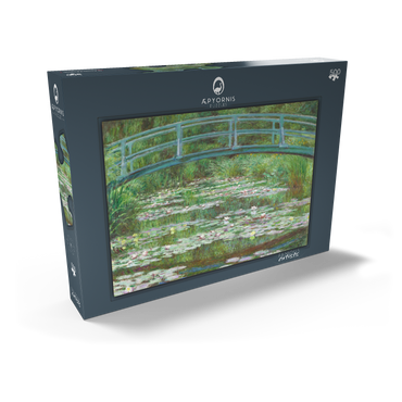 Darstellung des Puzzle Motivs The Japanese Footbridge (1899) by Claude Monet 500 Puzzle Schachtel Ansicht2