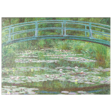 Darstellung des Puzzle Motivs puzzleplate The Japanese Footbridge (1899) by Claude Monet 500 Puzzle