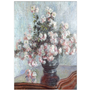 Darstellung des Puzzle Motivs puzzleplate Chrysanthemums (1882) by Claude Monet 100 Puzzle