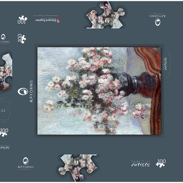 Darstellung des Puzzle Motivs Chrysanthemums (1882) by Claude Monet 100 Puzzle Schachtel 3D Modell
