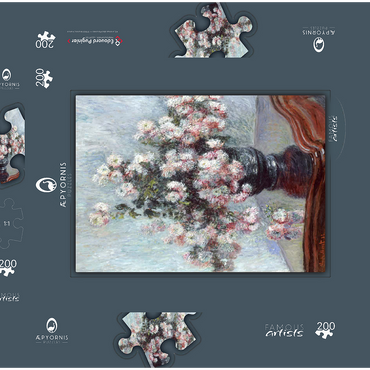 Darstellung des Puzzle Motivs Chrysanthemums (1882) by Claude Monet 200 Puzzle Schachtel 3D Modell