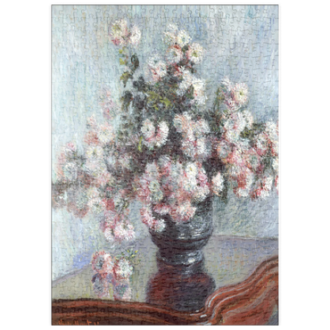 Darstellung des Puzzle Motivs puzzleplate Chrysanthemums (1882) by Claude Monet 500 Puzzle