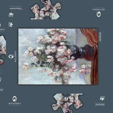 Darstellung des Puzzle Motivs Chrysanthemums (1882) by Claude Monet 500 Puzzle Schachtel 3D Modell