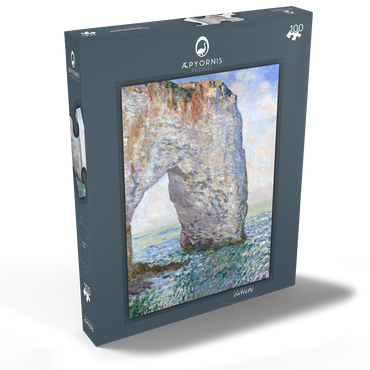 Darstellung des Puzzle Motivs The Manneporte near Étretat (1886) by Claude Monet 100 Puzzle Schachtel Ansicht2