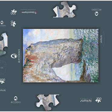 Darstellung des Puzzle Motivs The Manneporte near Étretat (1886) by Claude Monet 100 Puzzle Schachtel 3D Modell