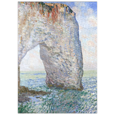 Darstellung des Puzzle Motivs puzzleplate The Manneporte near Étretat (1886) by Claude Monet 500 Puzzle